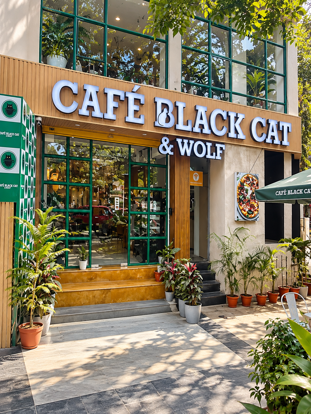 CAFE BLACK CAT & WOLF
