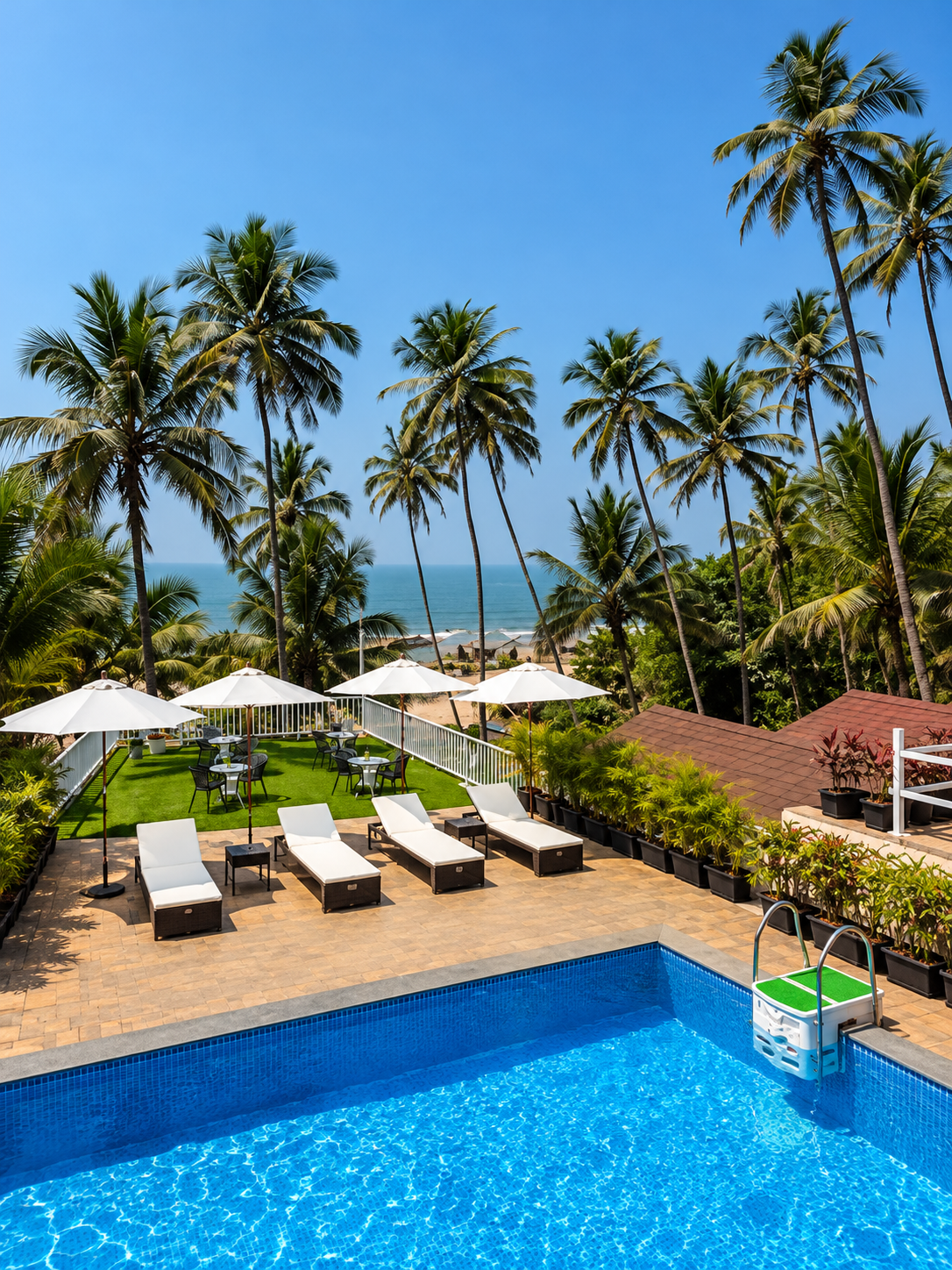 Stone wood beach resort and club