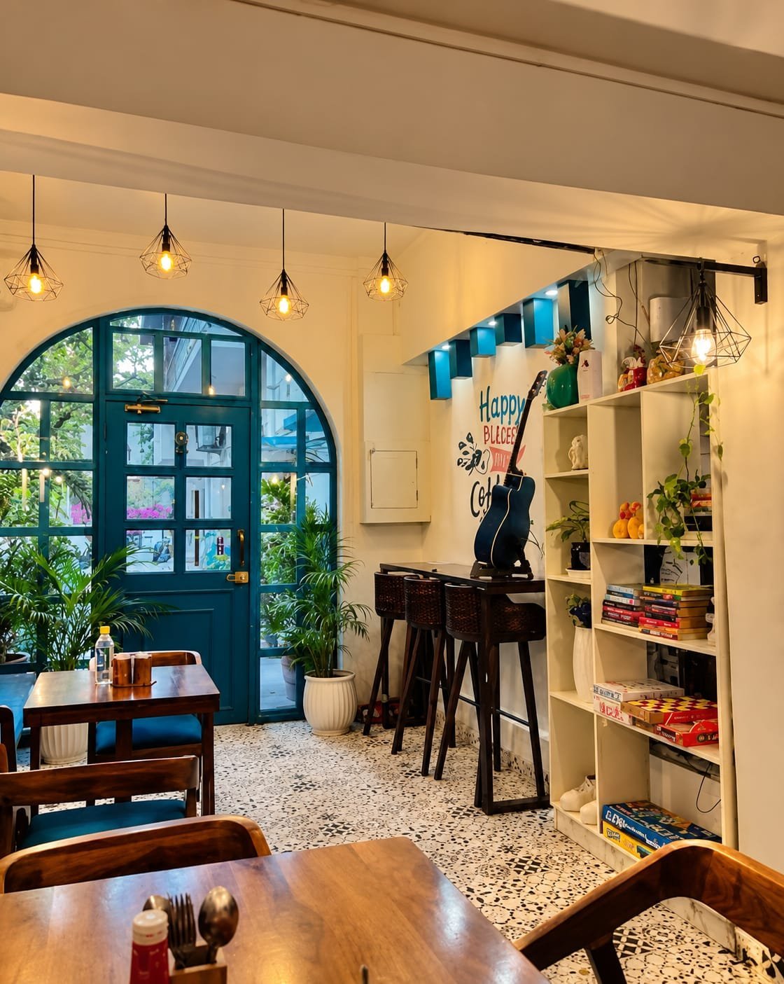 The blue door