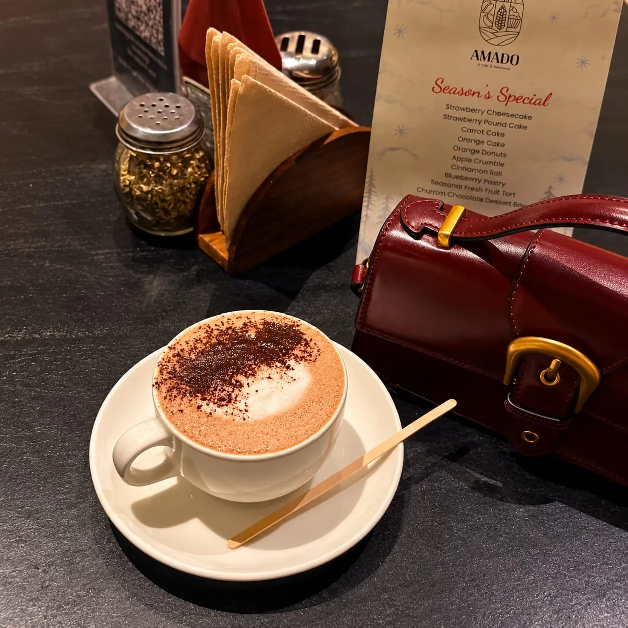 Specialty coffee at Cafe Amado
